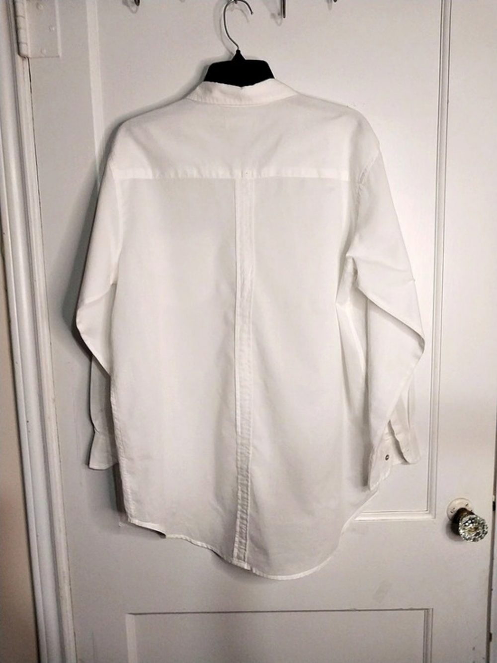 natural life White Cotton Button Down Classic Shirt in White Size Medium - Picture 3 of 10